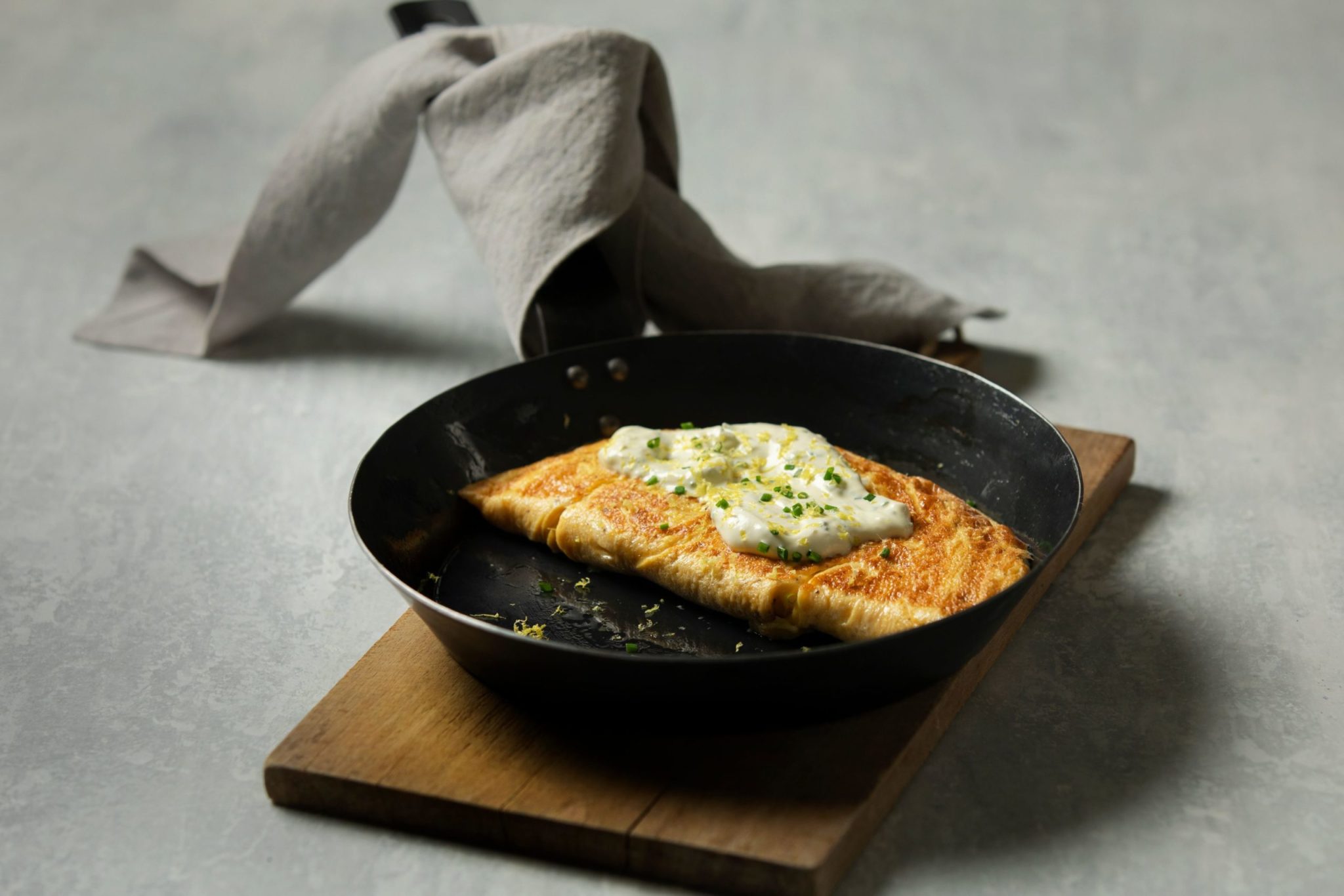 Heston Blumenthal’s smoked Murray cod omelettes