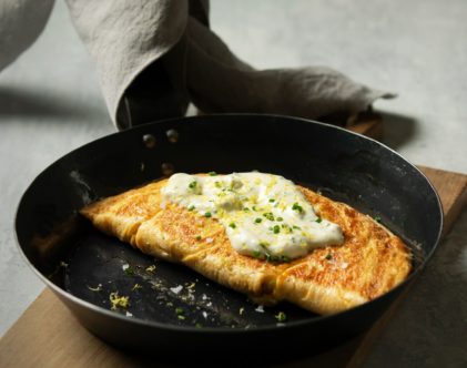 Heston Blumenthal creates a Murray cod omelette with a smoky twist