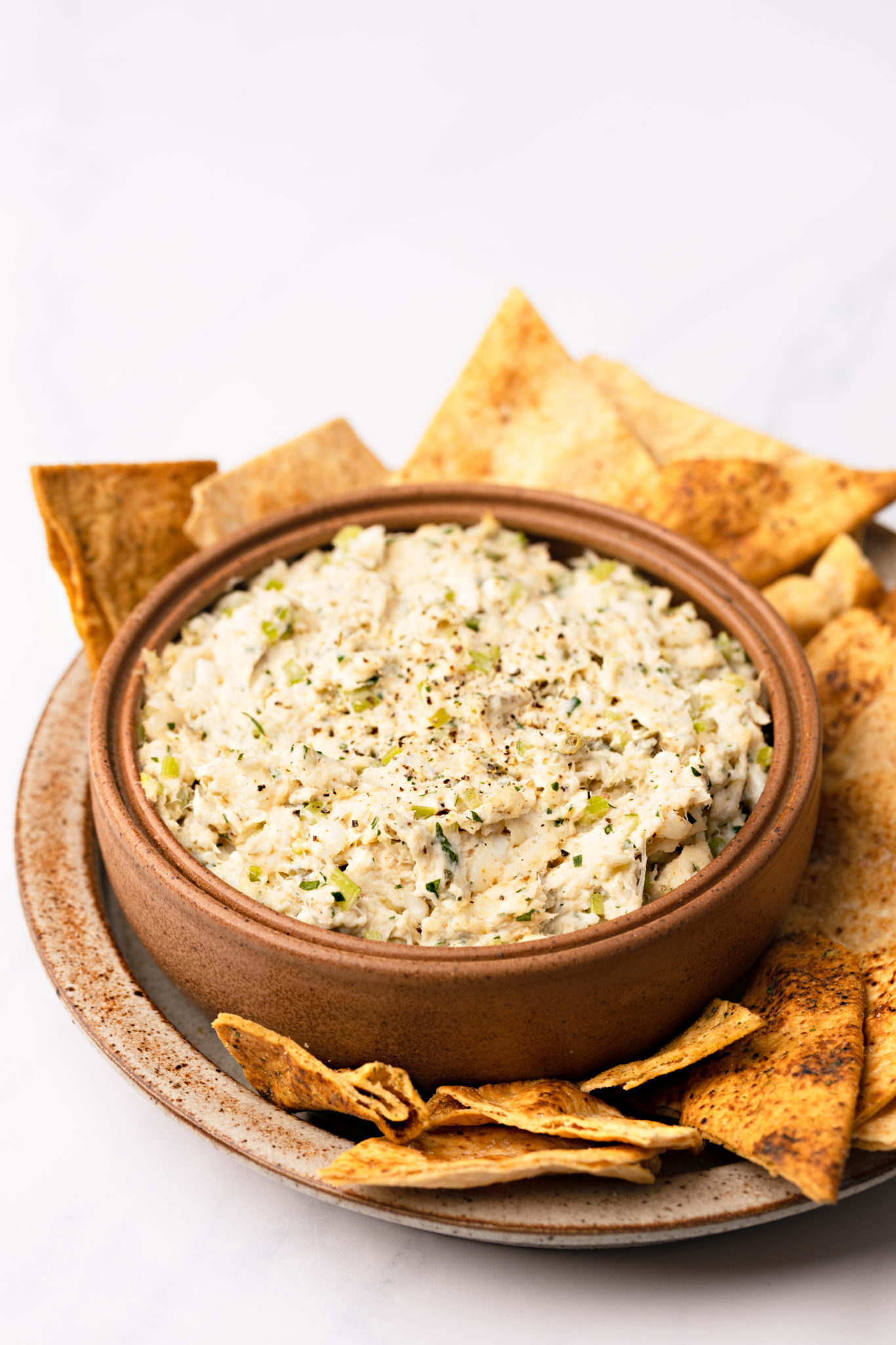 Baked Aquna Cod Dip with celery, horseradish and capers