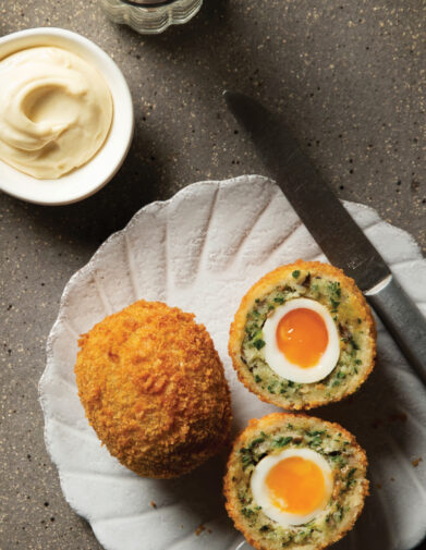 Aquna Scotch Eggs Brandade